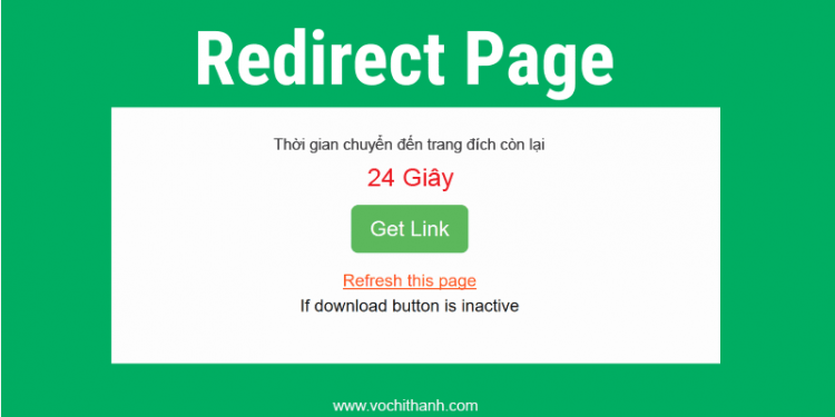 Tạo trang chuyển hướng download wordpress