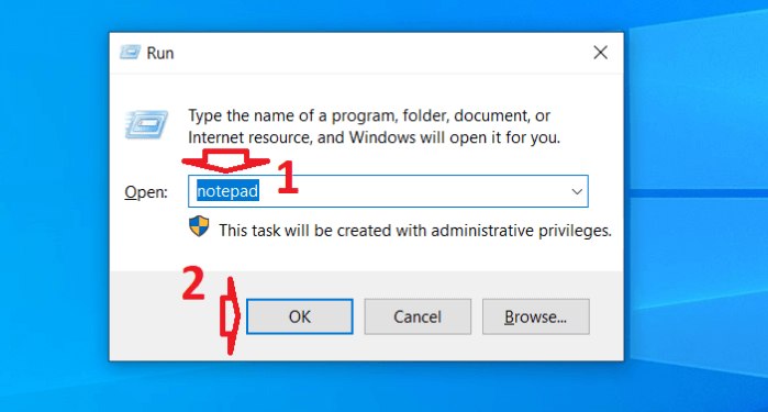 Cách xử lý lỗi không tìm thấy công cụ Notepad trong Windows 10
