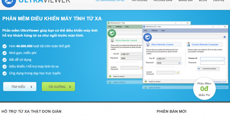 Hướng dẫn cài đặt nhanh ultraviewer - Phần mềm điều khiển máy tính từ xa miễn phí