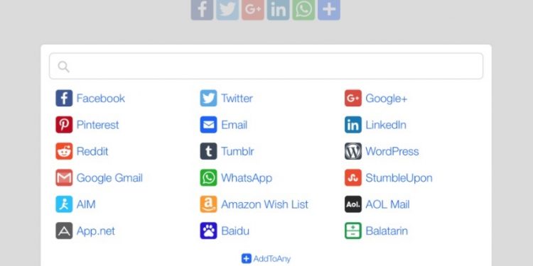 Plugin AddToAny Share Buttons - Thêm nút chia sẽ mạng xã hội WordPress tốt nhất