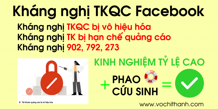 Kháng nghị tài khoản quảng cáo facebook hiệu quả 99% - kháng nghị facebook