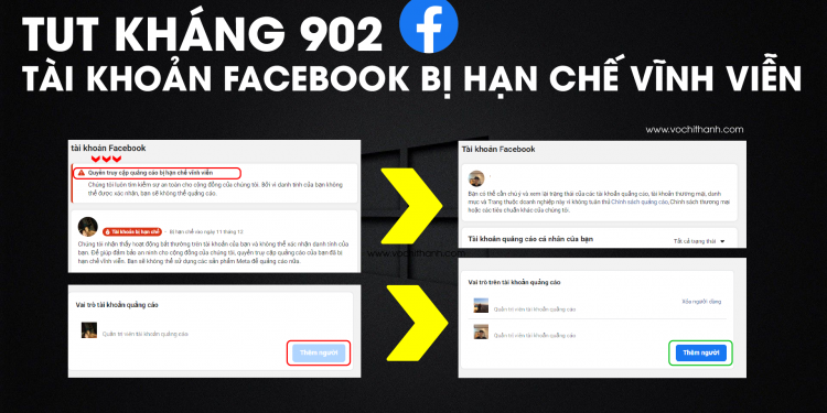 Kháng Tài Khoản Facebook Bị Hạn Chế Vĩnh Viễn - TUT 902 Xác Minh Danh Tính Facebook