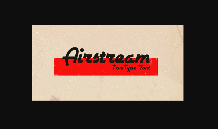 font chữ xưa retro miễn phí - font AirStream